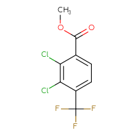 Chemical structure of methyl 2,3-dichloro-4-(trifluoromethyl)benzoate - CSSB00135281519