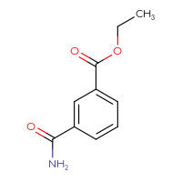 Chemical structure of ethyl 3-carbamoylbenzoate - CSSB00011228359