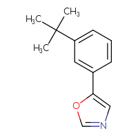 Chemical structure of 5-(3-tert-butylphenyl)-1,3-oxazole - CSSB00019446863