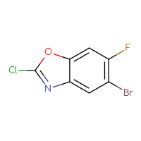Chemical structure of 5-bromo-2-chloro-6-fluoro-1,3-benzoxazole - CSSB00013007720