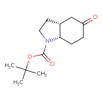 Chemical structure of tert-butyl (3aR,7aS)-5-oxo-octahydro-1H-indole-1-carboxylate - CSSB00015232411