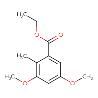 Chemical structure of ethyl 3,5-dimethoxy-2-methylbenzoate - CSSB00034506824