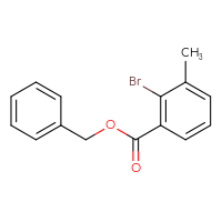 Chemical structure of benzyl 2-bromo-3-methylbenzoate - CSSB00104530825