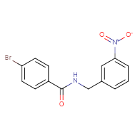 Chemical structure of 4-bromo-N-[(3-nitrophenyl)methyl]benzamide - CSSB00042227676