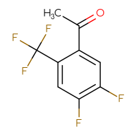Chemical structure of 1-[4,5-difluoro-2-(trifluoromethyl)phenyl]ethan-1-one - CSSB00135252872