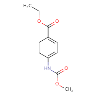 Chemical structure of ethyl 4-[(methoxycarbonyl)amino]benzoate - CSSB00000216176
