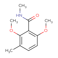 Chemical structure of 2,6-dimethoxy-N,3-dimethylbenzamide - CSSB02283619163