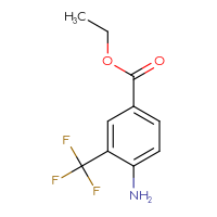 Chemical structure of ethyl 4-amino-3-(trifluoromethyl)benzoate - CSSB00010238311