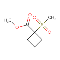 Chemical structure of methyl 1-methanesulfonylcyclobutane-1-carboxylate - CSSB00015416633