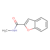 Chemical structure of N-methyl-1-benzofuran-2-carboxamide - CSSB00000159883
