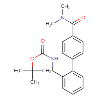 Chemical structure of tert-butyl N-{[4'-(dimethylcarbamoyl)-[1,1'-biphenyl]-2-yl]methyl}carbamate - CSSB01046929337