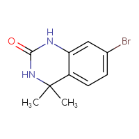 Chemical structure of 7-bromo-4,4-dimethyl-1,2,3,4-tetrahydroquinazolin-2-one - CSSB00015548333