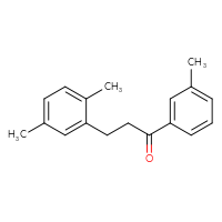 Chemical structure of 3-(2,5-dimethylphenyl)-1-(3-methylphenyl)propan-1-one - CSSB00020571437