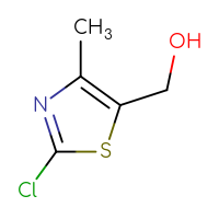 Chemical structure of (2-chloro-4-methyl-1,3-thiazol-5-yl)methanol - CSSB00000112625