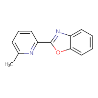Chemical structure of 2-(6-methylpyridin-2-yl)-1,3-benzoxazole - CSSB00132304883