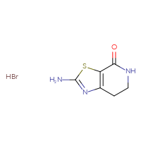 Chemical structure of 2-amino-4H,5H,6H,7H-[1,3]thiazolo[5,4-c]pyridin-4-one hydrobromide - CSSB00102953815