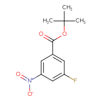 Chemical structure of tert-butyl 3-fluoro-5-nitrobenzoate - CSSB00006368557
