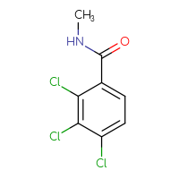 Chemical structure of 2,3,4-trichloro-N-methylbenzamide - CSSB06430620141