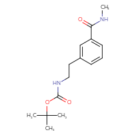 Chemical structure of tert-butyl N-{2-[3-(methylcarbamoyl)phenyl]ethyl}carbamate - CSSB00027898941