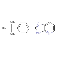 Chemical structure of 2-(4-tert-butylphenyl)-3H-imidazo[4,5-b]pyridine - CSSB00030624103