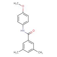 Chemical structure of N-(4-methoxyphenyl)-3,5-dimethylbenzamide - CSSB00046129245