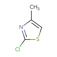 Chemical structure of 2-chloro-4-methyl-1,3-thiazole - CSSB00000736073