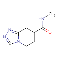 Chemical structure of N-methyl-5H,6H,7H,8H-[1,2,4]triazolo[4,3-a]pyridine-7-carboxamide - CSSB02283621021
