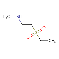 Chemical structure of [2-(ethanesulfonyl)ethyl](methyl)amine - CSMB00000706546