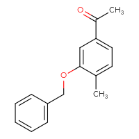 Chemical structure of 1-[3-(benzyloxy)-4-methylphenyl]ethan-1-one - CSSB00047142940