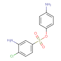 Chemical structure of 4-aminophenyl 3-amino-4-chlorobenzene-1-sulfonate - CSSB00000680920