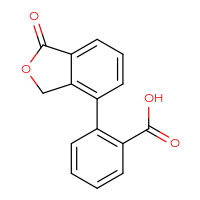 Chemical structure of 2-(1-oxo-1,3-dihydro-2-benzofuran-4-yl)benzoic acid - CSSB06584454357