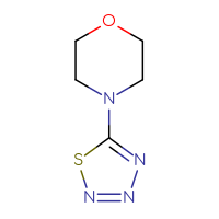 Chemical structure of 4-(1,2,3,4-thiatriazol-5-yl)morpholine - CSSB00016109469