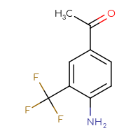 Chemical structure of 1-[4-amino-3-(trifluoromethyl)phenyl]ethan-1-one - CSSB00010245369
