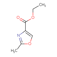 Chemical structure of ethyl 2-methyl-1,3-oxazole-4-carboxylate - CSSB00000070820