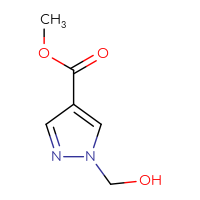 Chemical structure of methyl 1-(hydroxymethyl)-1H-pyrazole-4-carboxylate - CSSB00015199192
