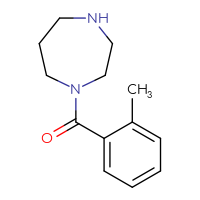 Chemical structure of 1-(2-methylbenzoyl)-1,4-diazepane - CSSB00000273903