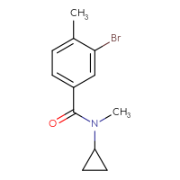 Chemical structure of 3-bromo-N-cyclopropyl-N,4-dimethylbenzamide - CSSB00012577525