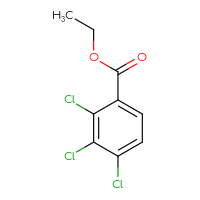 Chemical structure of ethyl 2,3,4-trichlorobenzoate - CSSB00010149546