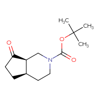 Chemical structure of tert-butyl (4aR,7aR)-7-oxo-octahydro-1H-cyclopenta[c]pyridine-2-carboxylate - CSSB06611145970