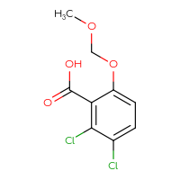Chemical structure of 2,3-dichloro-6-(methoxymethoxy)benzoic acid - CSSB00135144613