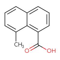 Chemical structure of 8-methylnaphthalene-1-carboxylic acid - CSSB00009854087