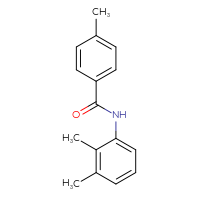 Chemical structure of N-(2,3-dimethylphenyl)-4-methylbenzamide - CSSB00046146624