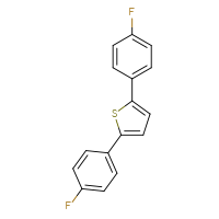 Chemical structure of 2,5-bis(4-fluorophenyl)thiophene - CSSB00159268855