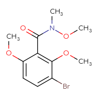 Chemical structure of 3-bromo-N,2,6-trimethoxy-N-methylbenzamide - CSSB15033578839
