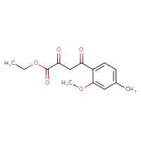 Chemical structure of ethyl 4-(2-methoxy-4-methylphenyl)-2,4-dioxobutanoate - CSSB14929215491