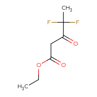Chemical structure of ethyl 4,4-difluoro-3-oxopentanoate - CSSB00009872403