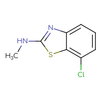 Chemical structure of 7-chloro-N-methyl-1,3-benzothiazol-2-amine - CSSB00000720345