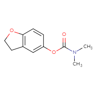 Chemical structure of 2,3-dihydro-1-benzofuran-5-yl N,N-dimethylcarbamate - CSSB21432538441
