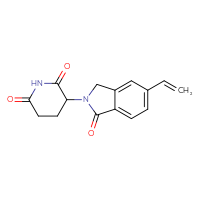 Chemical structure of 3-(5-ethenyl-1-oxo-2,3-dihydro-1H-isoindol-2-yl)piperidine-2,6-dione - CSSB03510345500