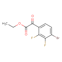 Chemical structure of ethyl 2-(4-bromo-2,3-difluorophenyl)-2-oxoacetate - CSSB00018620433